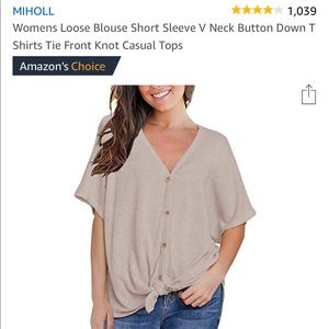 Waffle Knit Tie Shirt